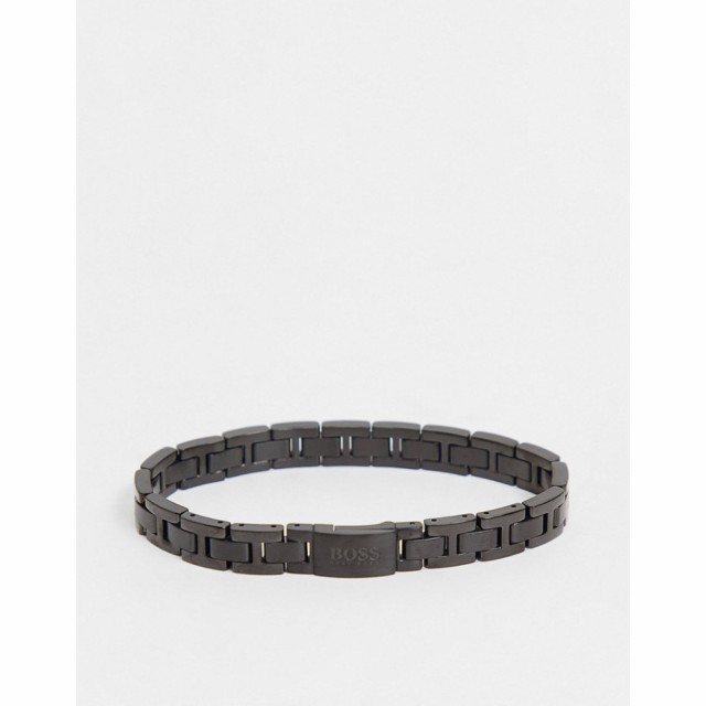 ヒューゴ ボス BOSS メンズ ブレスレット ジュエリー・アクセサリー Boss Stainless Steel Bracelet In Black ブラック