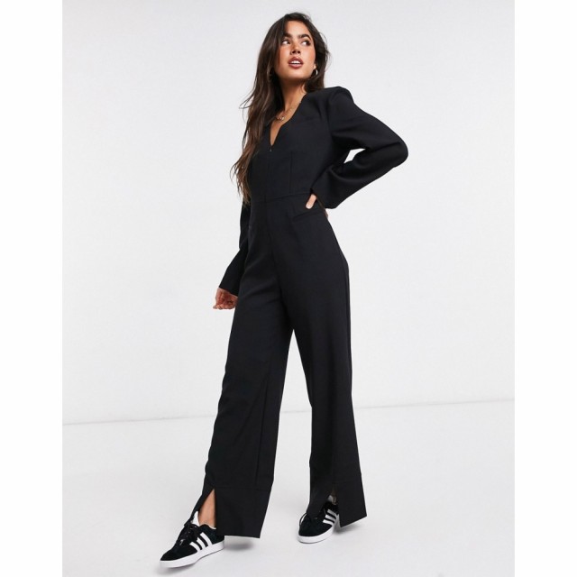 ウィークデイ Weekday レディース オールインワン ジャンプスーツ ワンピース・ドレス Blake Split Hem Jumpsuit In Black ブラック