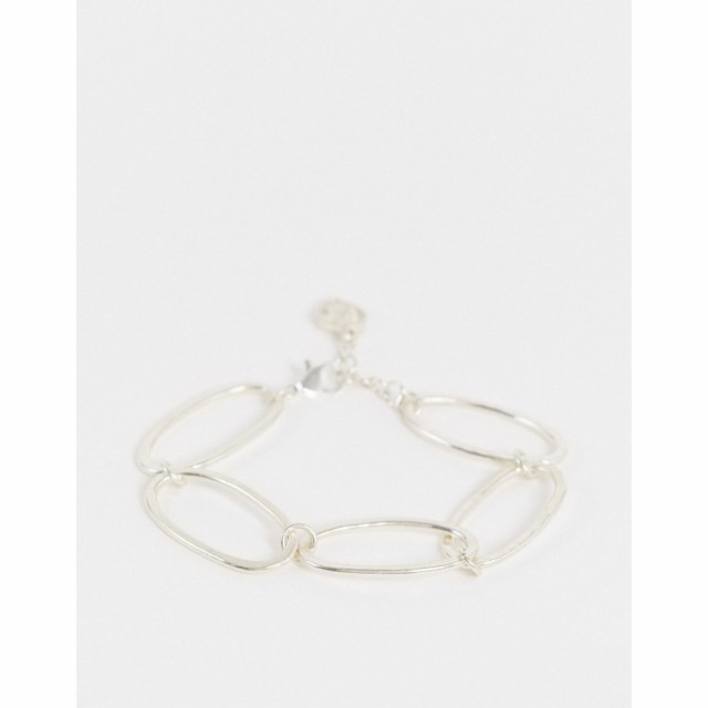 ピープル ツリー People Tree レディース ブレスレット ジュエリー・アクセサリー Linked Ovals Bracelet In Silver Plated Copper シル