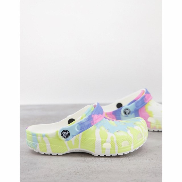 クロックス Crocs レディース シューズ・靴 Classic Shoes In Pastel Tie Dye ホワイト/マルチ