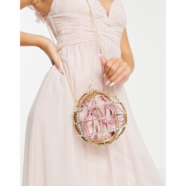 エイソス ASOS DESIGN レディース バッグ Diamante Embellished Cage Sphere Bag In Gold ゴールド