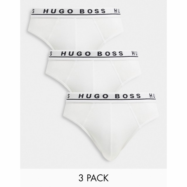 ヒューゴ ボス BOSS Bodywear メンズ ブリーフ インナー・下着 3 Pack Brief In White ホワイト