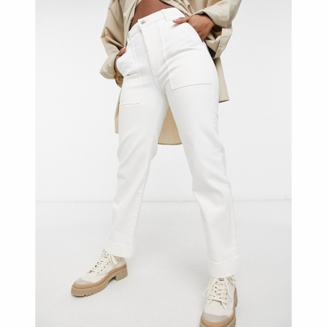 ラコステ Lacoste レディース ボトムス・パンツ High Waist Straight Leg Trousers In Cream