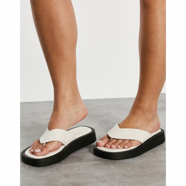 レイド Raid レディース ビーチサンダル シューズ・靴 Dornea Chunky Flip Flops In Off White クリーム