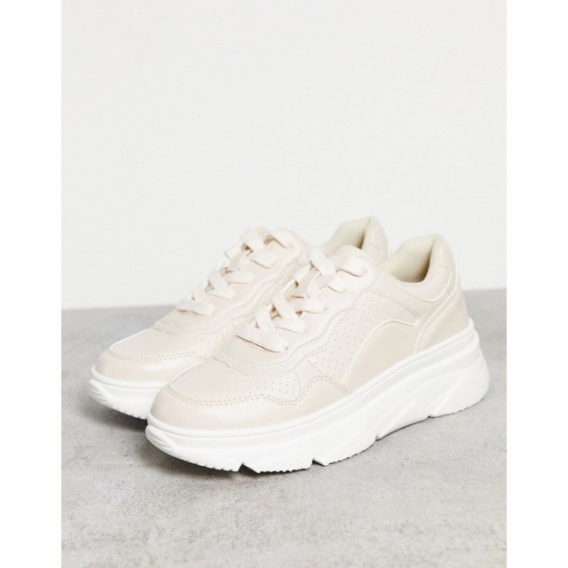 ロンドン レーベル London Rebel レディース ランニング・ウォーキング シューズ・靴 Chunky Runner Trainers In Beige ベージュ