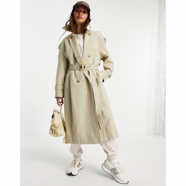 マンゴ Mango レディース トレンチコート アウター Trench Coat In Stone ベージュ