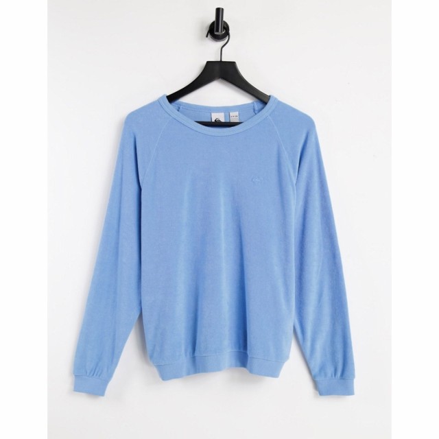 クイックシルバー Quiksilver レディース スウェット・トレーナー トップス Spot Sweatshirt In Blue ホワイト