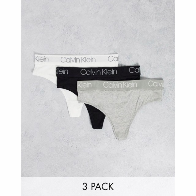 カルバンクライン Calvin Klein レディース ショーツのみ インナー・下着 Body Cotton 3 Pack High Waist Thong マルチカラー