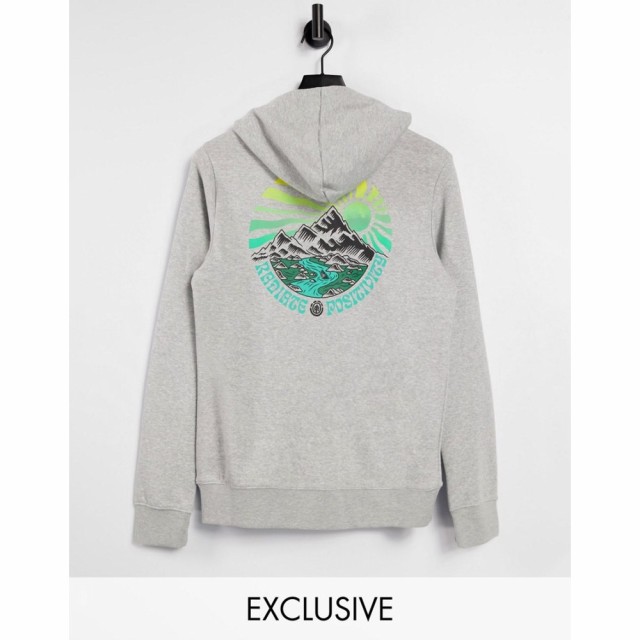 エレメント Element レディース パーカー トップス Balmore Hoodie In Grey Exclusive At Asos グレー