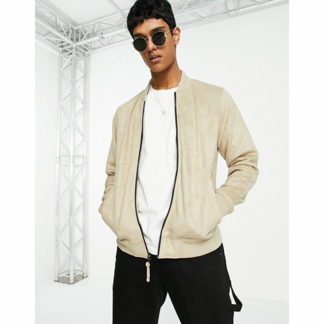 ホリスター Hollister メンズ ブルゾン ミリタリージャケット アウター Lightweight Faux Suede Bomber Jacket In Tan タン