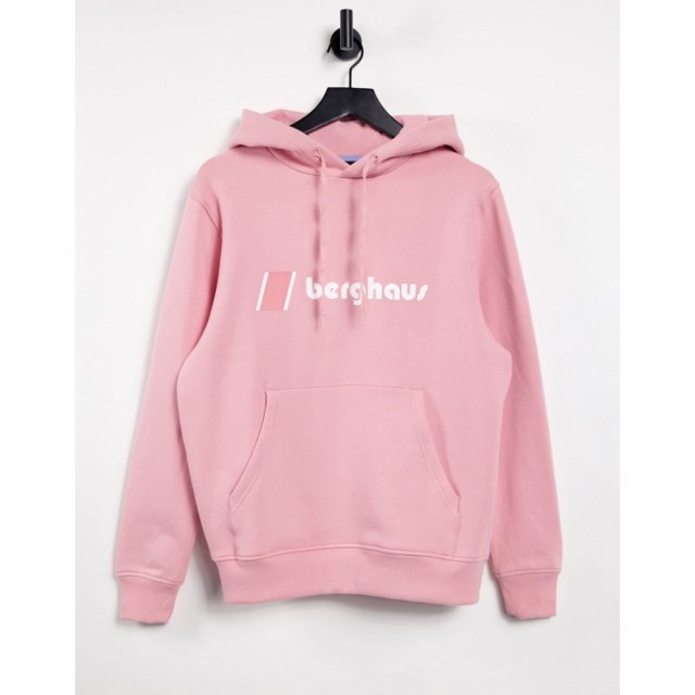 バーグハウス Berghaus レディース パーカー トップス Heritage Logo Hoodie In Pink ブライダルローズ