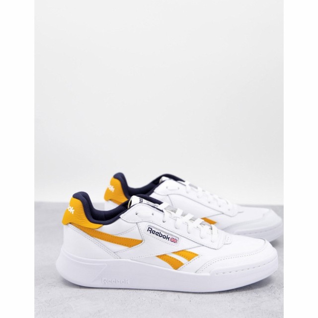 リーボック Reebok メンズ スニーカー シューズ・靴 Club C Legacy Revenge Trainers In White And Yellow ホワイト