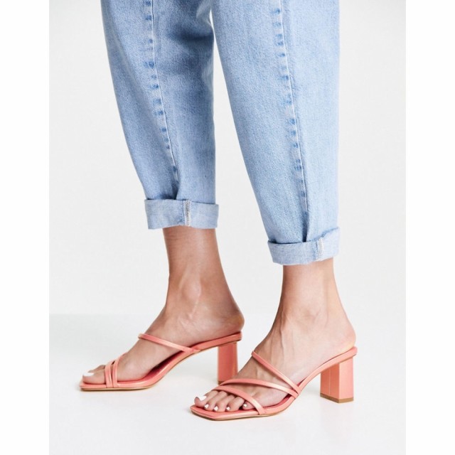 フォーエバーニュー Forever New レディース サンダル・ミュール シューズ・靴 Millie Multi-Strap Block Mule In Peachy Pink