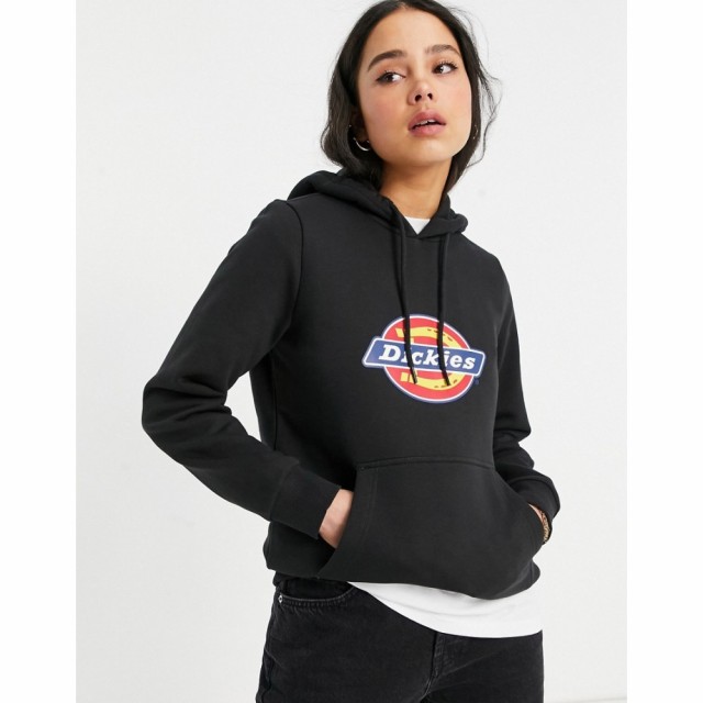 ディッキーズ Dickies レディース パーカー トップス Horseshoe Icon Logo Hoodie In Black ブラック