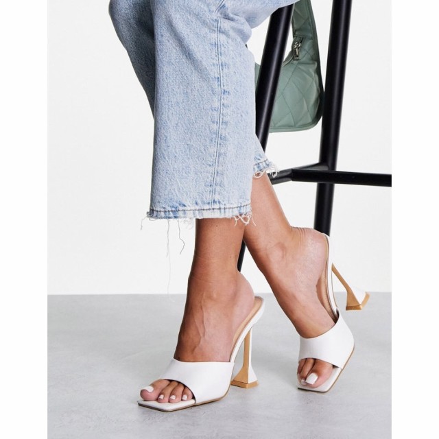 グラマラス Glamorous レディース サンダル・ミュール シューズ・靴 Heel Sandals With Statement Heel In White ホワイト