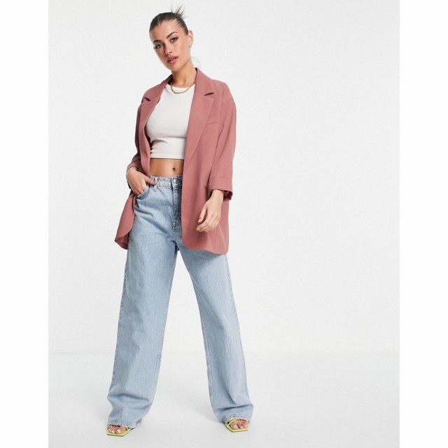 リバーアイランド River Island レディース スーツ・ジャケット アウター Oversized Co-Ord Blazer In Pink ブラウン