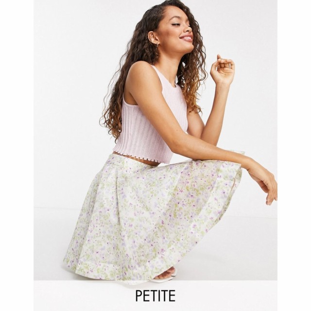 フォーエバーニュー Forever New Petite レディース ミニスカート Aライン スカート Mini Skater Skirt Co-Ord In Lilac Dreamcatcher Pr