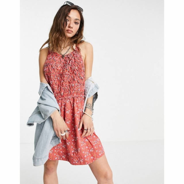 フリーピープル Free People レディース ワンピース ワンピース・ドレス Petunia Backless Mini Dress In Ditsy Floral Print