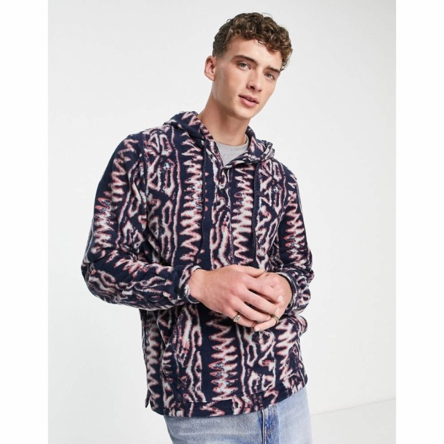 ビラボン Billabong メンズ フリース アノラック トップス Furnace Aztec Anorak Fleece In Navy ネイビー