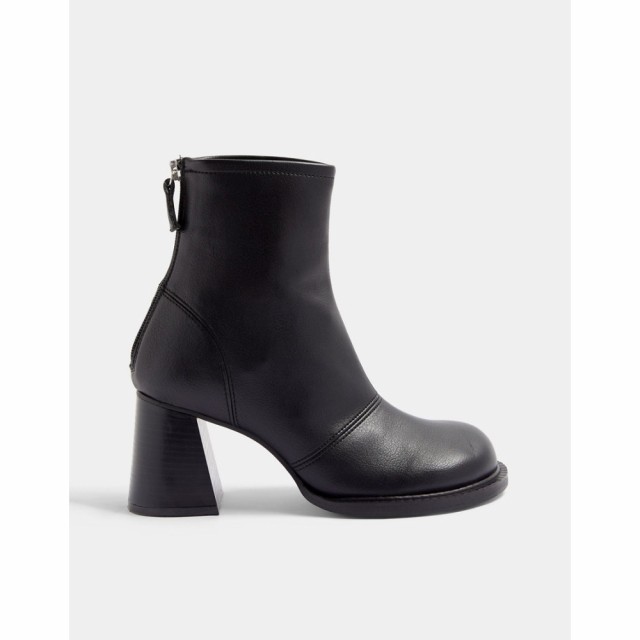 トップショップ Topshop レディース ブーツ シューズ・靴 Round Toe Skinny Heeled Boots In Black ブラック