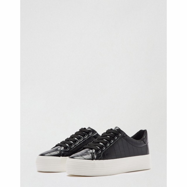 ミス セルフリッジ Miss Selfridge レディース スニーカー 厚底 シューズ・靴 Chunky Flatform Trainers In Black ブラック