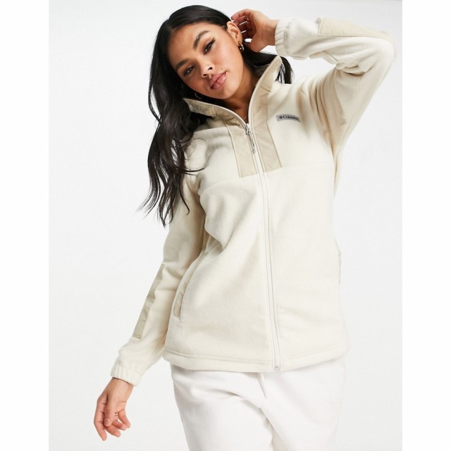 コロンビア Columbia レディース フリース トップス Lodge Full Zip Fleece In Cream クリーム