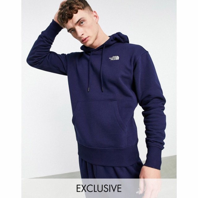 ザ ノースフェイス The North Face メンズ パーカー トップス Essential Hoodie In Navy Exclusive At Asos ネイビー