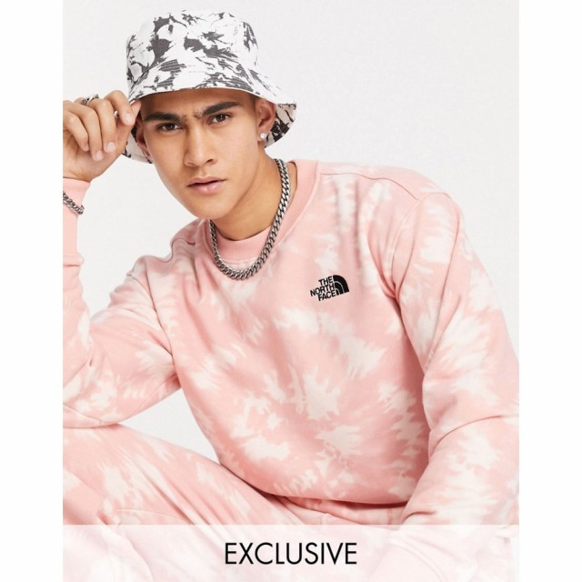 ザ ノースフェイス The North Face メンズ スウェット・トレーナー トップス Essential Sweatshirt In Pink Tie Dye Exclusive At Asos