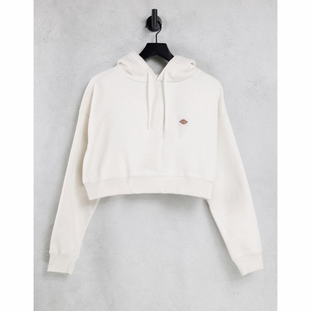 ディッキーズ Dickies レディース パーカー クロップド トップス Oakport Cropped Hoodie In Ecru クリーム