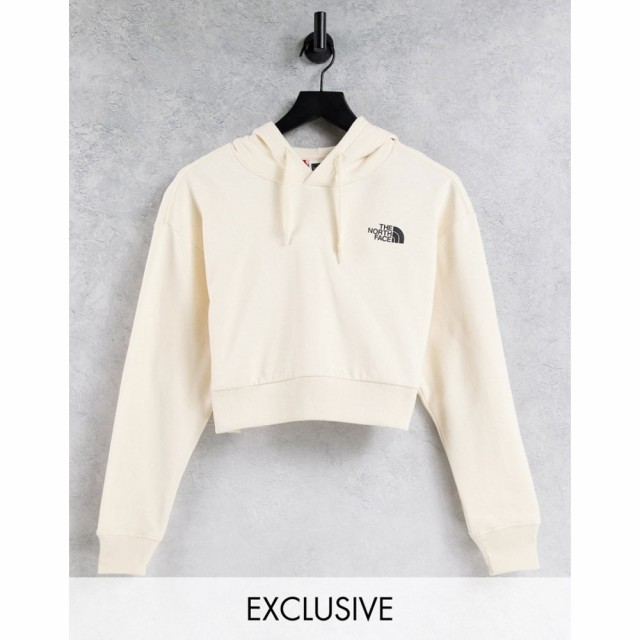 ザ ノースフェイス The North Face レディース パーカー クロップド トップス Trend Cropped Hoodie In Cream Exclusive At Asos ヴィン