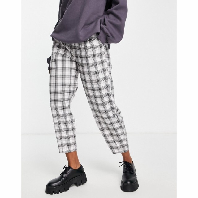 ホリスター Hollister レディース ボトムス・パンツ Wide Leg Trousers In Cream Plaid