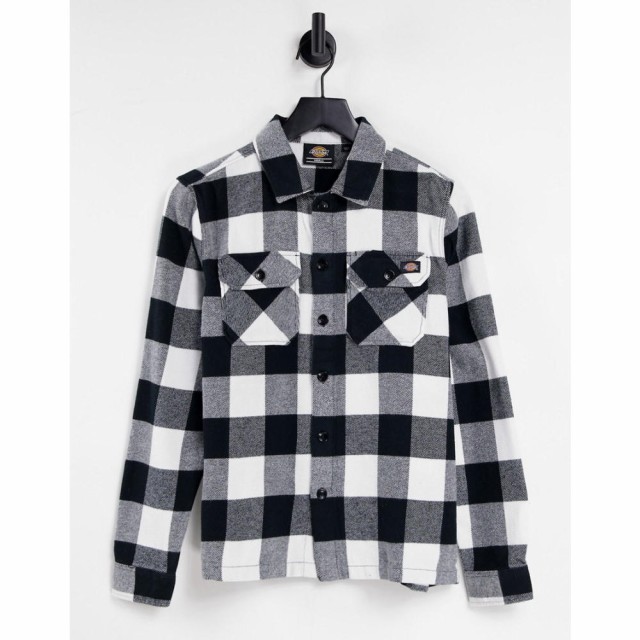 ディッキーズ Dickies レディース ブラウス・シャツ トップス Sacramento Checked Shirt In Black/White ホワイト