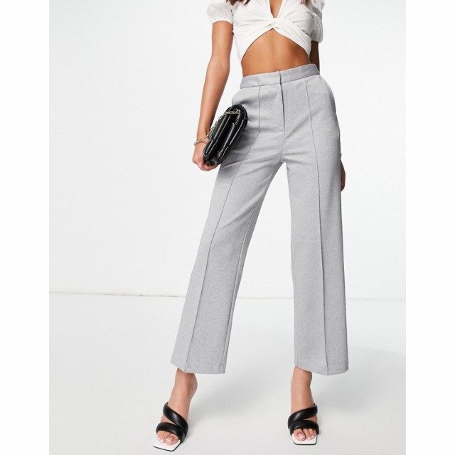 トップショップ Topshop レディース クロップド ボトムス・パンツ Cropped Suki Trouser In Grey グレー