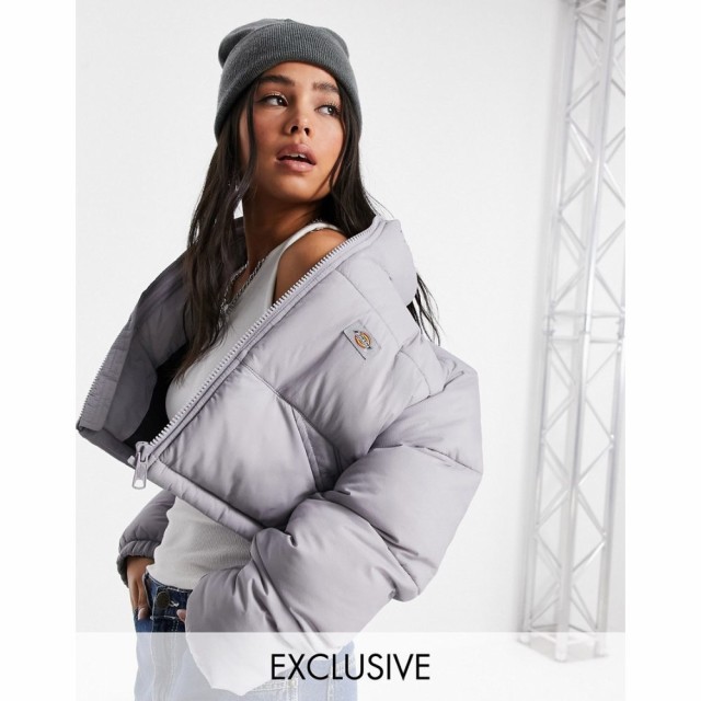 ディッキーズ Dickies レディース ダウン・中綿ジャケット アウター Atlanta Cropped Puffer Jacket In Lilac Exclusive At Asos パープ