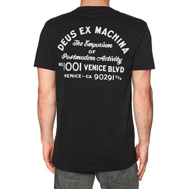 最安値に挑戦 デウス エクス マキナ Deus Ex Machina メンズ Tシャツ トップス Venice Address Short Sleeve T Shirt Black 日本未入荷 入手困難 Www Iacymperu Org