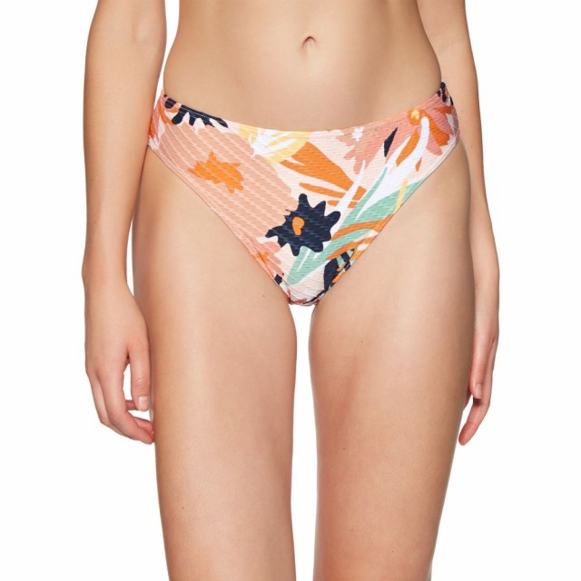 日本公式品 ロキシー Roxy レディース ボトムのみ 水着 ビーチウェア Swim To The Sea High Leg Bikini Bottoms Peach Blush Bright Skies S 高知インター店 Shoestreet Pk