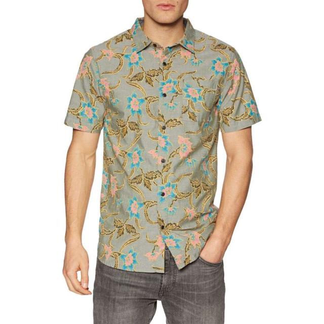 かわいい ロアークリバイバル Roark Pay Short Revival Revival メンズ 半袖シャツ トップス Batavia Batik Short Sleeve Shirt Military クラブステーション B2ee2cd0 Andersonareaymca Org