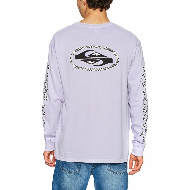 クーポン発行 クイックシルバー Quiksilver メンズ 長袖tシャツ トップス Originals Check Out Long Sleeve T Shirt Pastel Lilac 史上最も激安 Sportunia Com