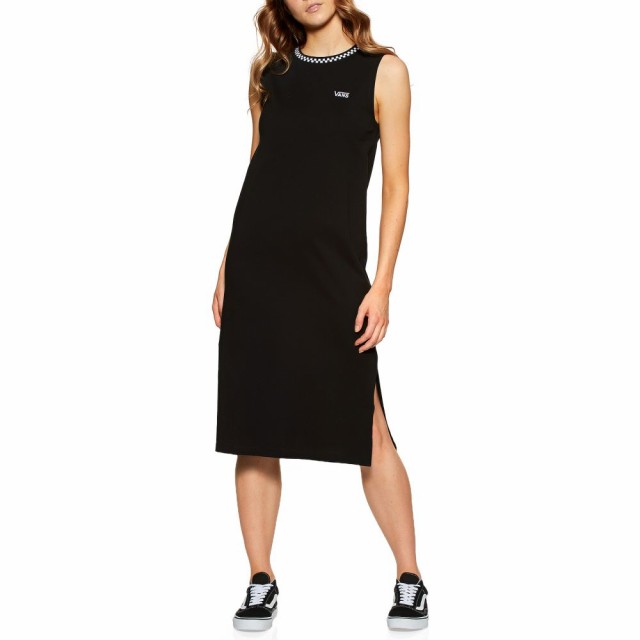 Vans タンクワンピース レディース ネットショッピング ミドル丈 ワンピース ヴァンズ ワンピース Midi ヴァンズ ワンピース ドレス Kalie Tank Dress Black