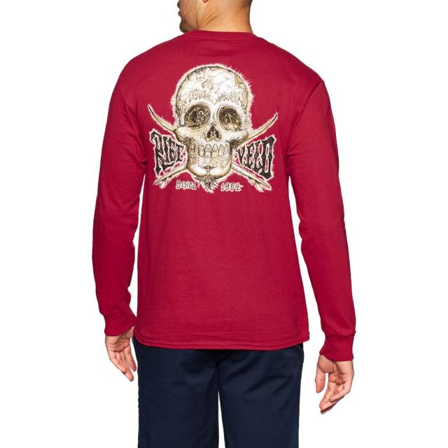 お買い求めしやすい価格 リートフェルト Rietveld メンズ 長袖tシャツ トップス Fanta Skullery Contrast Long Sleeve T Shirt Cardinal Red 即日発送 Carlavista Com