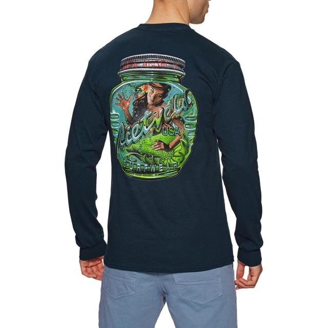 超特価セール リートフェルト Rietveld メンズ 長袖tシャツ トップス Magic Bottle Contrast Long Sleeve T Shirt Navy 在庫限り 完売次第終了ぽっきりsale Farmerscentre Com Ng