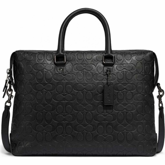 カワサキク コーチ Coach メンズ ビジネスバッグ ブリーフケース バッグ Gotham Embossed Leather Briefcase Black Test Turismoinaveiro