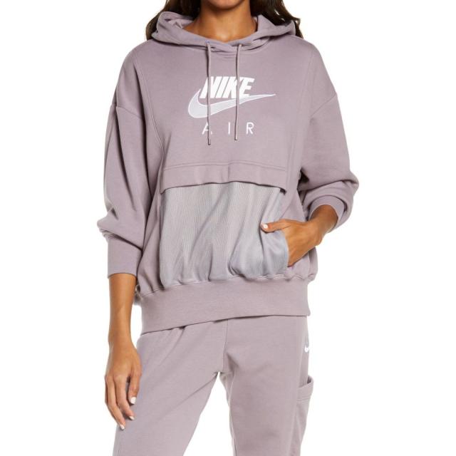 最高の ナイキ Nike パーカー レディース パーカー トップス Sportswear Air Nike Hoodie Sportswear Purple Smoke White サカドシ Acf Mezcla Cl