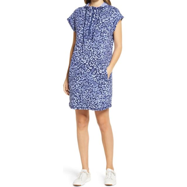 驚きの値段 トミー バハマ Tommy Bahama レディース ワンピース ワンピース ドレス Leopard Island Zone Hooded Dress Island Navy アウトレット送料無料 Olsonesq Com