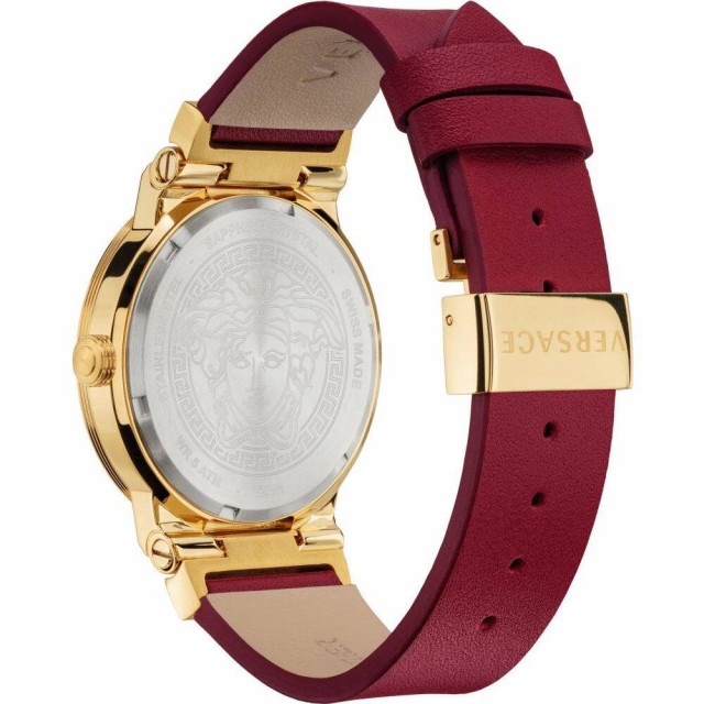 通販セール ヴェルサーチ VERSACE レディース 腕時計 Greca Logo Leather Strap Watch. 38mm Red/Silver/Goldの通販はau PAY マーケット - フェルマート|商品ロットナンバー:509739993 HOT特価
