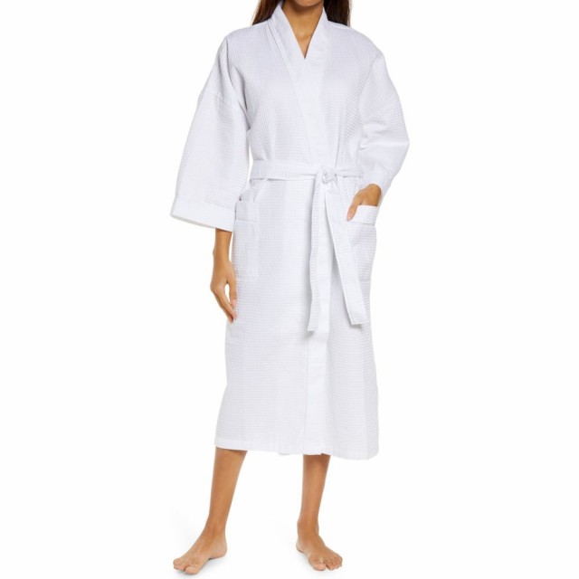 店長大暴走 クリアランスsale マジェスティック Majestic International レディース ガウン バスローブ インナー 下着 Somerset Woven Waffle Robe White クライマックスセール Www Socattkenya Org