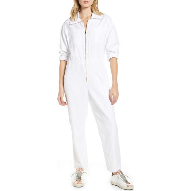 訳ありセール格安 エージー Ag レディース オールインワン ツナギ ワンピース ドレス Controlla Cotton Boilersuit White おしゃれ人気 Theblindtigerslidell Com