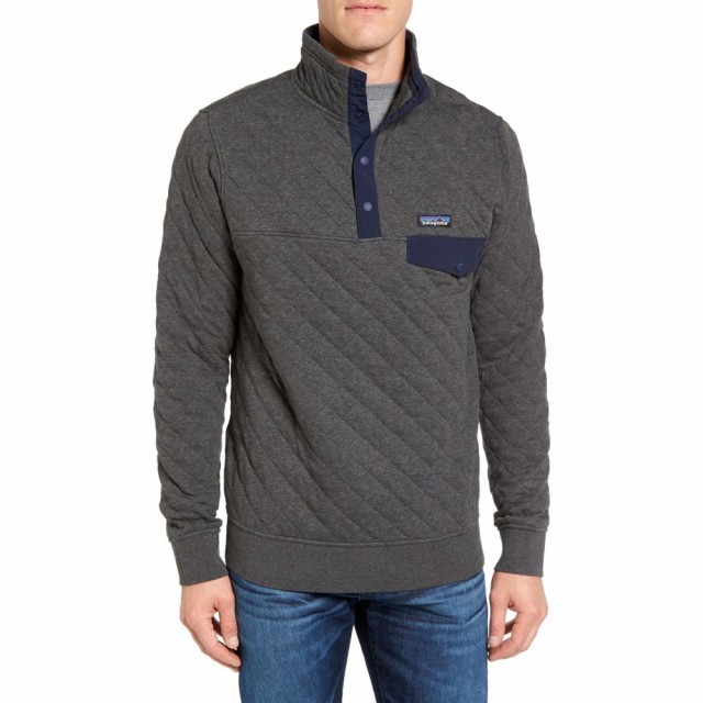 新品登場 パタゴニア PATAGONIA メンズ フリース トップス Snap-T Quilted Fleece Pullover Forge Grey, ソウマシ f2b78d87