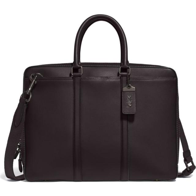 海外最新 コーチ Coach メンズ Leather Pay ビジネスバッグ ブリーフケース バッグ Metropolitan Slim メンズ Leather Briefcase Brown こどもブティック Zoo Df65ddd0 Elaunchinfotech Com