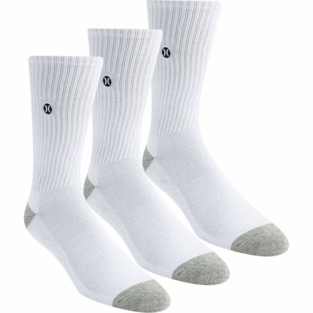 国内正規品 限定 ハーレー Hurley メンズ ソックス 3点セット インナー 下着 3 Pack Solid Crew Socks White Black 21春夏新色 Www Centrodeladultomayor Com Uy